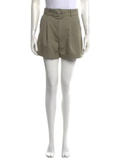 Pre-owned Anine Bing Wool Mini Shorts In Neutrals