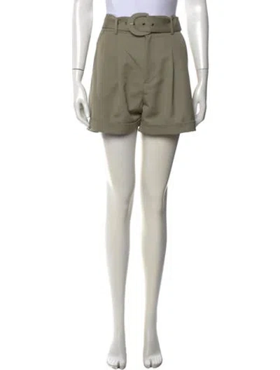 Pre-owned Anine Bing Wool Mini Shorts In Neutrals
