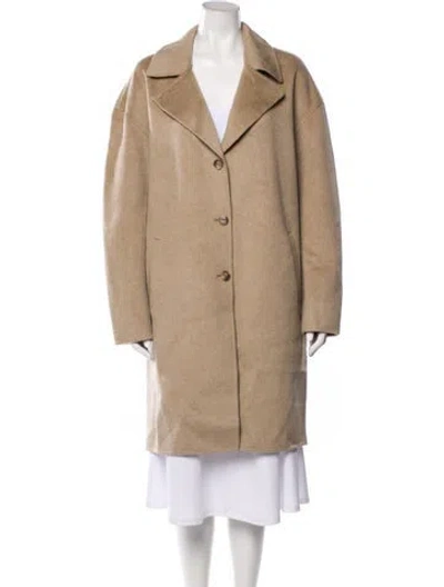 Pre-owned Anine Bing Wool Peacoat W/ Tags In Brown