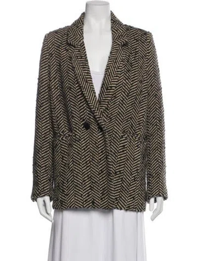 Pre-owned Anine Bing Wool Printed Blazer In Multi