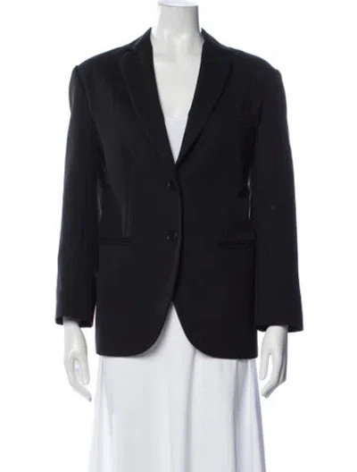 Pre-owned Anine Bing Wool Set In Blue