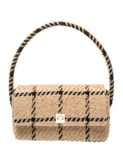 Pre-owned Anine Bing Wool Shoulder Bag In Neutral