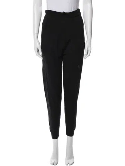 Pre-owned Anine Bing Wool Sweatpants In Black