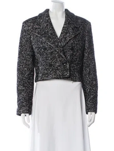 Pre-owned Anine Bing Wool Tweed Pattern Blazer W/ Tags In Multi