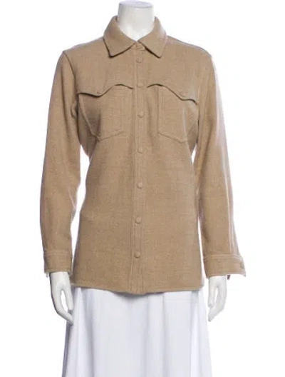 Pre-owned Anine Bing Wool Utility Jacket In Neutral