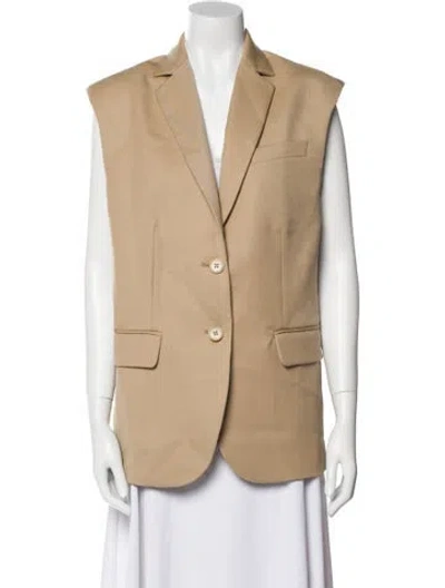 Pre-owned Anine Bing Wool Vest In Neutral