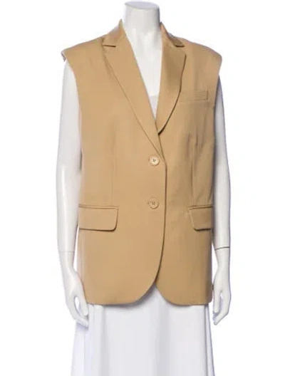 Pre-owned Anine Bing Wool Vest In Neutral