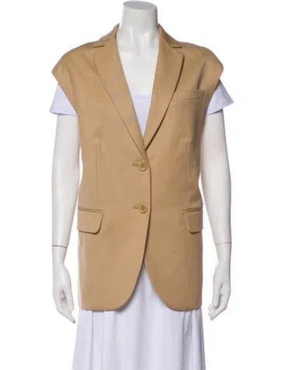 Pre-owned Anine Bing Wool Vest In Neutral