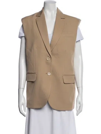 Pre-owned Anine Bing Wool Vest In Neutral