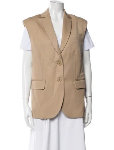 Pre-owned Anine Bing Wool Vest In Neutral