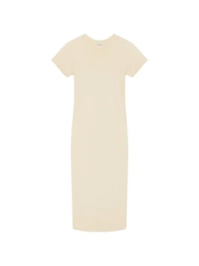 Anine Bing Wynne Short-sleeved Midi Dress In Neutral