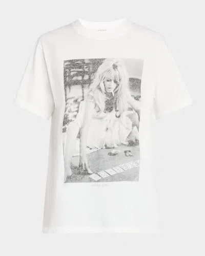 Anine Bing X Douglas Kirkland X Brigitte Bardot Lilli Graphic T-shirt In Neutrals