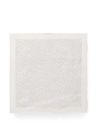 Anine Bing York Leopard-print Scarf In Neutral