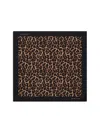 Anine Bing Silk Leopard Print Scarf Square Shape