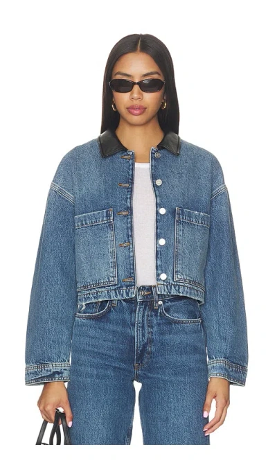 Anine Bing Yuma Jacket In Cabana Blue