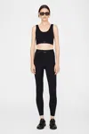 Anine Bing Black Yves Sport Bra In Black