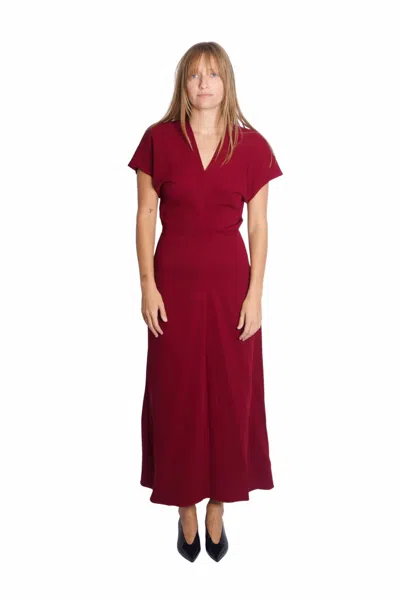 Anine Bing Zadig Maxi Dress In Cabernet In Red