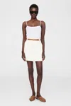 Anine Bing Zaire Mini Skirt - Cream L In White