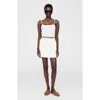 Anine Bing Zaire Mini Skirt In White