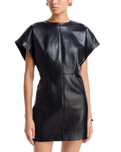 Anine Bing Zelie Mini Dress In Black