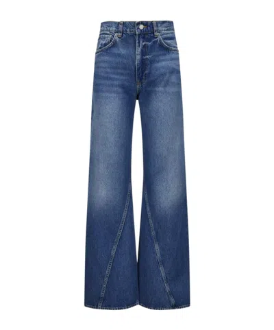 Anine Bing Zip-fly Fastener Jeans In Navy