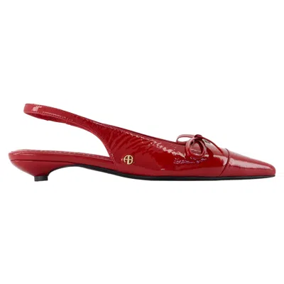 Anine Bing Zoey Slingback Pumps In Red