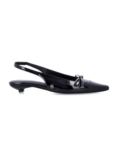 Anine Bing Zoey Slingback Pumps In Black