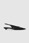 Anine Bing Zoey Slingback In Black