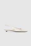 Anine Bing Zoey Slingback Pumps In Bone