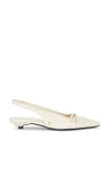 Anine Bing Zoey Slingback Pumps In Ivory