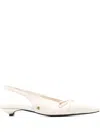 Anine Bing Zoey Slingback Pumps In Neutrals