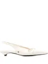 Anine Bing Zoey Slingback Pumps In Neutrals