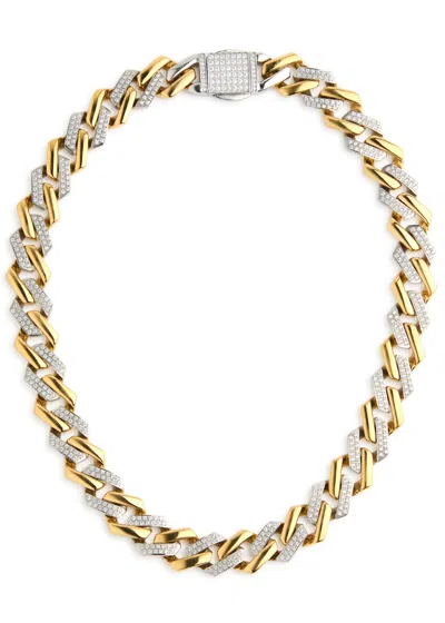Anisa Sojka Juliet Two-tone Chain Necklace In Gold