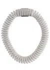Anisa Sojka The Juliet Crystal-embellished Necklace In Silver