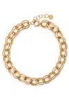 Anisa Sojka The Juliet Interlocking 18kt Gold-plated Chain Necklace In Gold