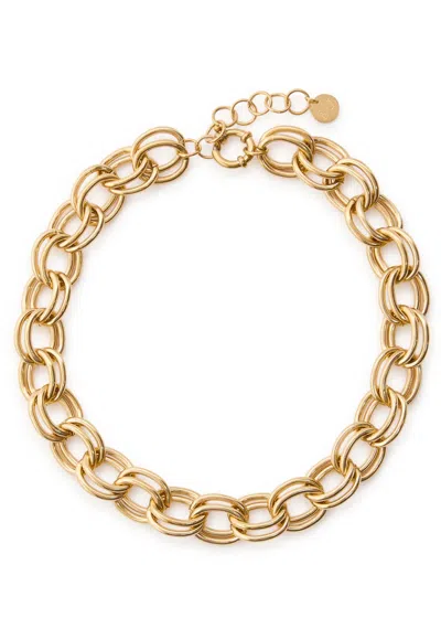 Anisa Sojka The Juliet Interlocking 18kt Gold-plated Chain Necklace