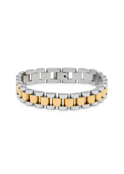 Anisa Sojka Two-tone Chain Bracelet In Gold