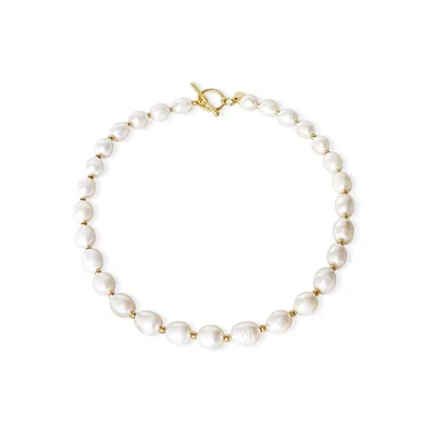 Anisa Sojka Women's Beaded Freshwater Pearl Necklace - Gold