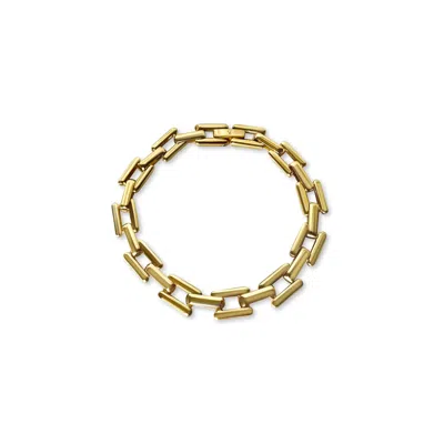 Anisa Sojka Square Link Bracelet In Gold