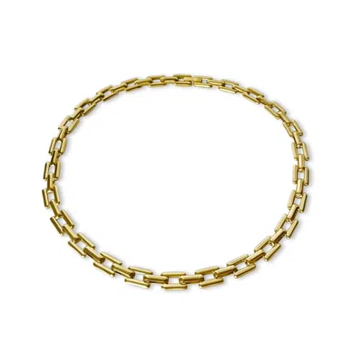 Anisa Sojka Women's Gold Square Link Necklace
