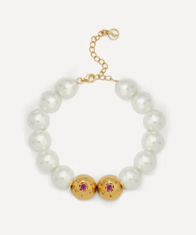 Anissa Kermiche 18ct Gold-plated Titillate Pearl Bracelet