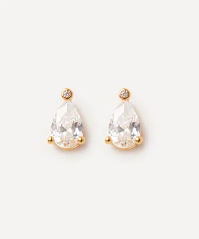 Anissa Kermiche 18ct Gold-plated Vermeil Silver Poire Stud Earrings