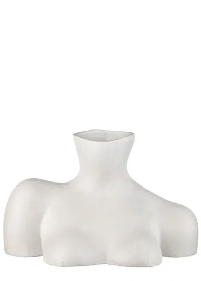 Anissa Kermiche Breast Friend Earthenware Vase In White