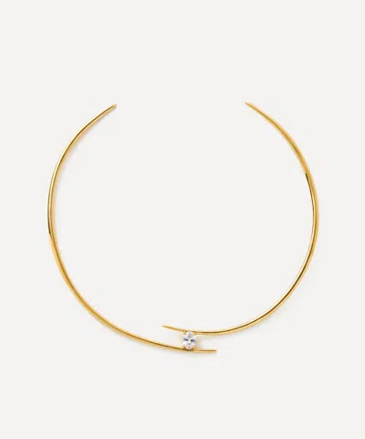 Anissa Kermiche Gold-plated Vermeil Silver Caught In The Act Collar Necklace