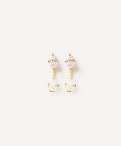 Anissa Kermiche Gold-plated Vermeil Silver Georgia Convertible Drop Earrings