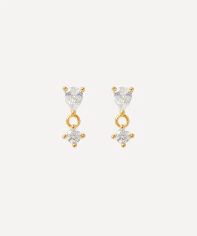 Anissa Kermiche Gold-plated Vermeil Silver Petite Gemme Stud Earrings
