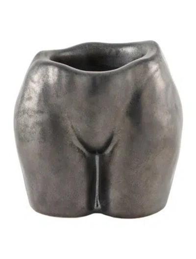 Pre-owned Anissa Kermiche Rock Bottom Candle Holder In Grey