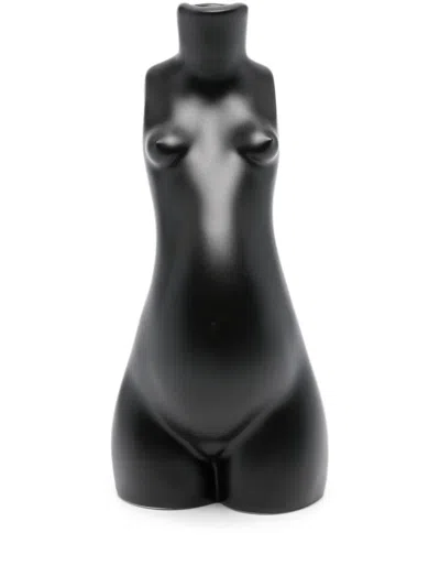 Anissa Kermiche Tit For Tat Ceramic Candle Holder In Black