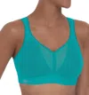 Anita Air Control Deltapad Sports Bra In Peacock In Blue