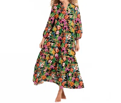 Anita Aymee Dress In Black In Multi